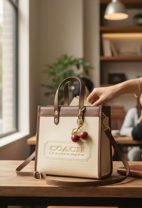 Coach_field_tote_22_bag_with_og_folding_box_with_charm_6250