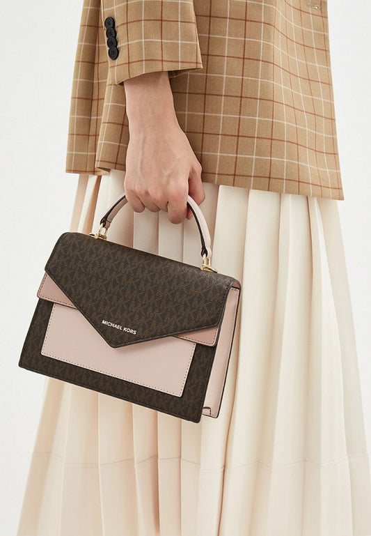 Michael_Kors_Ludlow_TopHandle_Bag_With_OG_Box_Dust_Cover_&_Carry_Bag_3328_Coffee_Pink