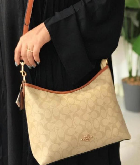 Coach_Laurel_In_Signature_Canvas_Light_Apricot_Shoulder_Bag_With_Box_Dust_Cover_&_Slingbelt_Bill