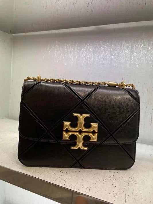 Tory_Burch_Eleanor_Diamond_Quilted_Leather_Shoulder_Bag_Black_With_OG_Box_Dust_Cover