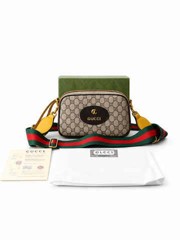 Gucci neo vintage gg supreme messenger bag with og box etc 412-1976
