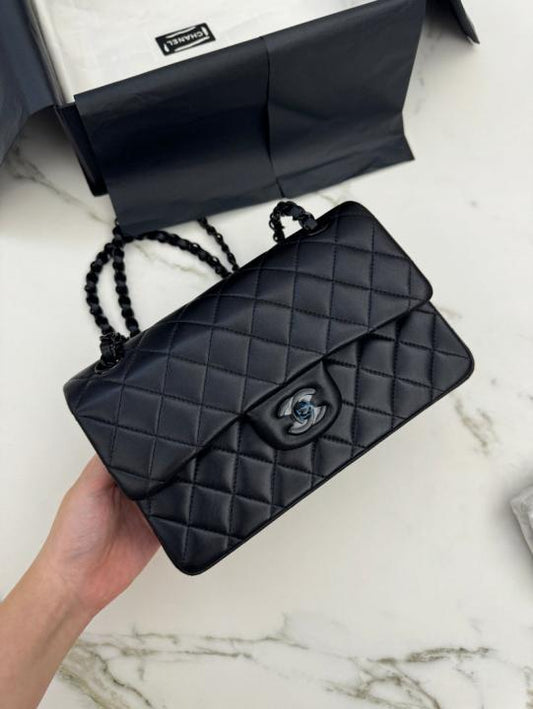 Chanel_Classic_Flap_So_Black_Bag_Quilted_Design_Matte_Black_With_Dust_Cover_&_Carry_Bag_1119_Black