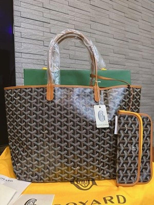 Goyard_Saint_Louis_PM_Tote_Bag_Black_Brown_With_A_Detachable_Pouch_With_Dust_Cover
