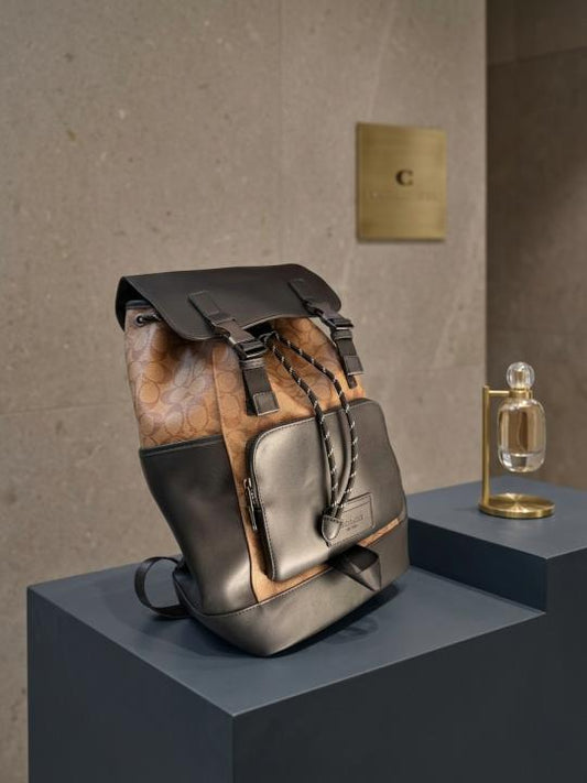 Coach_Rivington_Backpack_Apricot_Black_Signature_Canvas_Unisex_Backpack_With_Dust_Cover__Apricot_Black