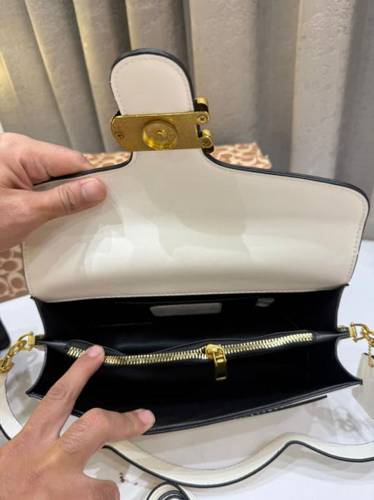 COACH TABBY PREMIUM BLACK PRINT SHOULDER BAG WITH OG BOX PACKING