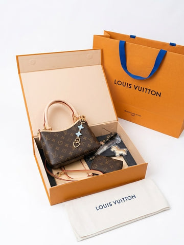 Louiiss vuitton Lv Boulonge Monogram Gift Set With Magnetic Box & Carrybag Premium Model 653