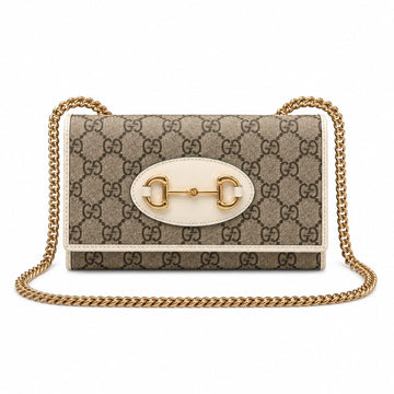 Guccii Horsebit 1955 Chain On Wallet With Original Box Dustcover