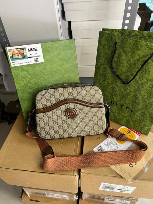 Gucci_GG_Supreme_Messenger_Unisex_Bag_Brown_Leather_With_OG_Box_&_Carry_Bag_645452