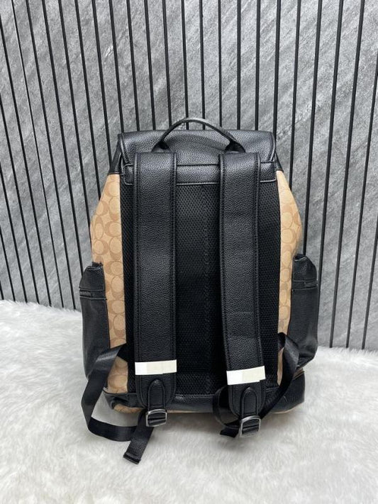 Coach_Unisex_Rivington_Backpack_Apricot_Black_Leather_With_Dust_Bag_059_Apricot_Black