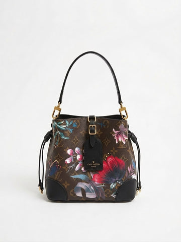 Louis Vuitton All BB Bag Monogram Brown Eden collection Floral Pattern Monogram With OG Box Dust Cover & Carry Bag 60429 Old Flower Pattern