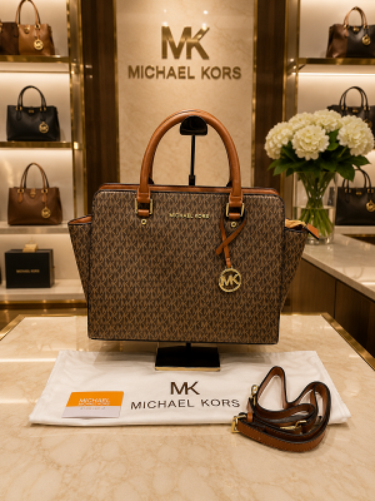 Michael kor_s Sienna Medium Satchel Bag With DustCover 6371