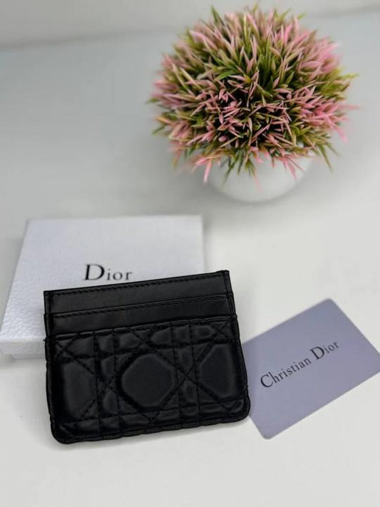 Christian_Dior_Caro_Freesia_Card_Holder_Case_Wallet_Black_With_Dust_Cover_Box_A5130_Black