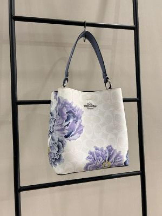 Coach_floral bucket with box premium quality with box