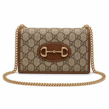 Guccii Horsebit 1955 Chain On Wallet With Original Box Dustcover